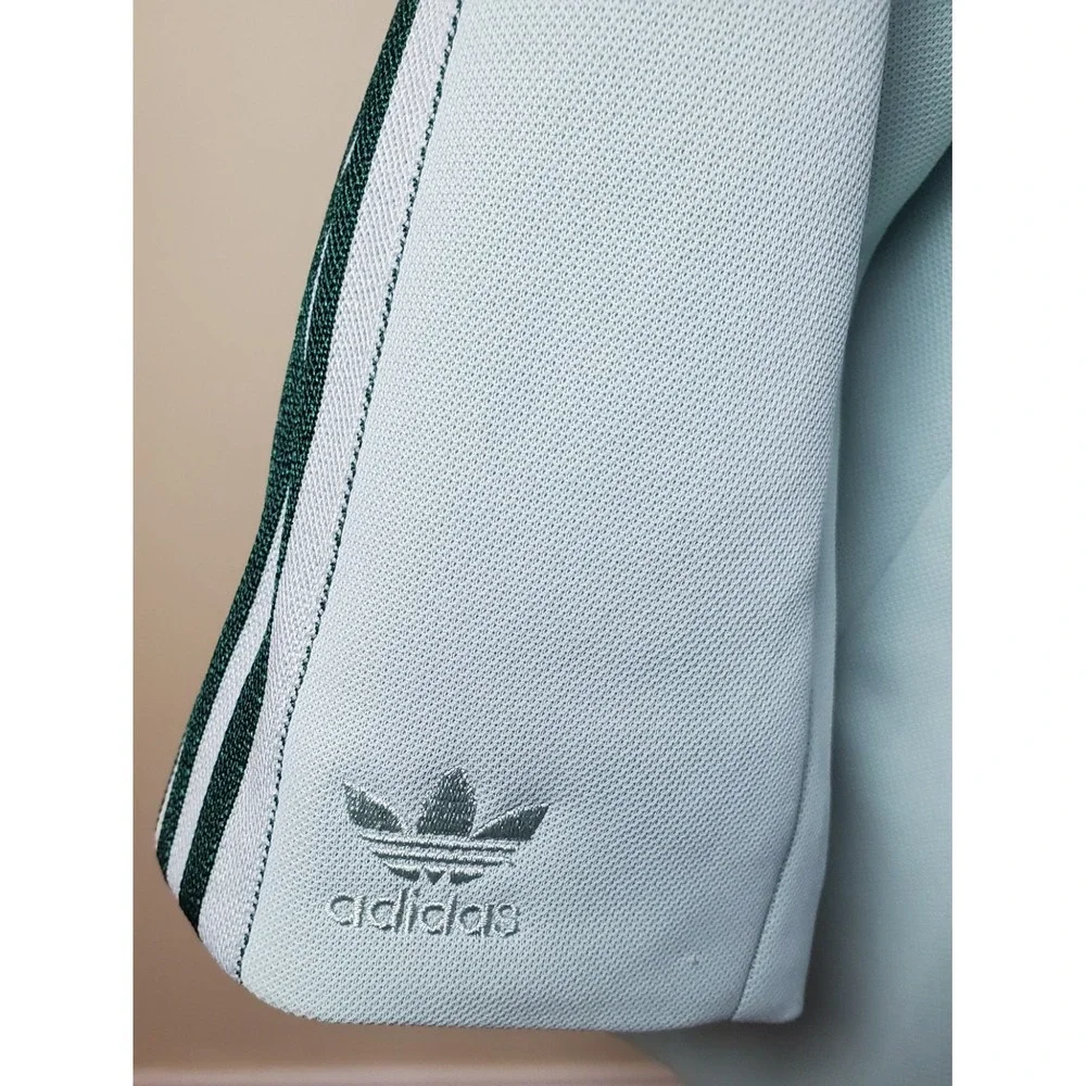 NWT Adidas‎ Ivy Park Women's Suit Jacket 4X Green Tint Streetwear Stripe FLAW